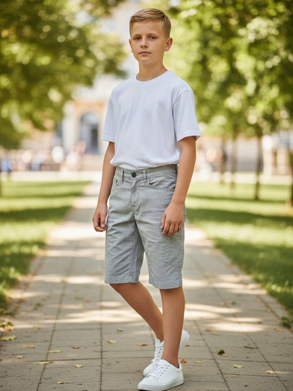 Lee Performance Shorts Boys 12 Regular Gray Excellent Stretch Cargo